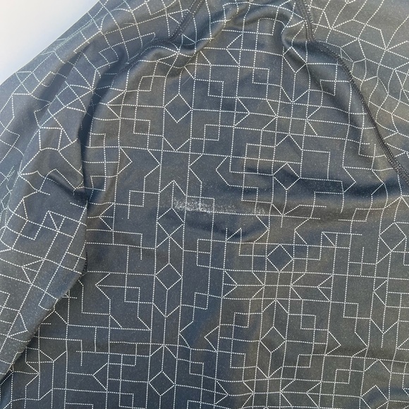 Nike Pro Dri-Fit Half Zip Hyperwarm Geometric Pullover Size Small - Picture 8 of 11